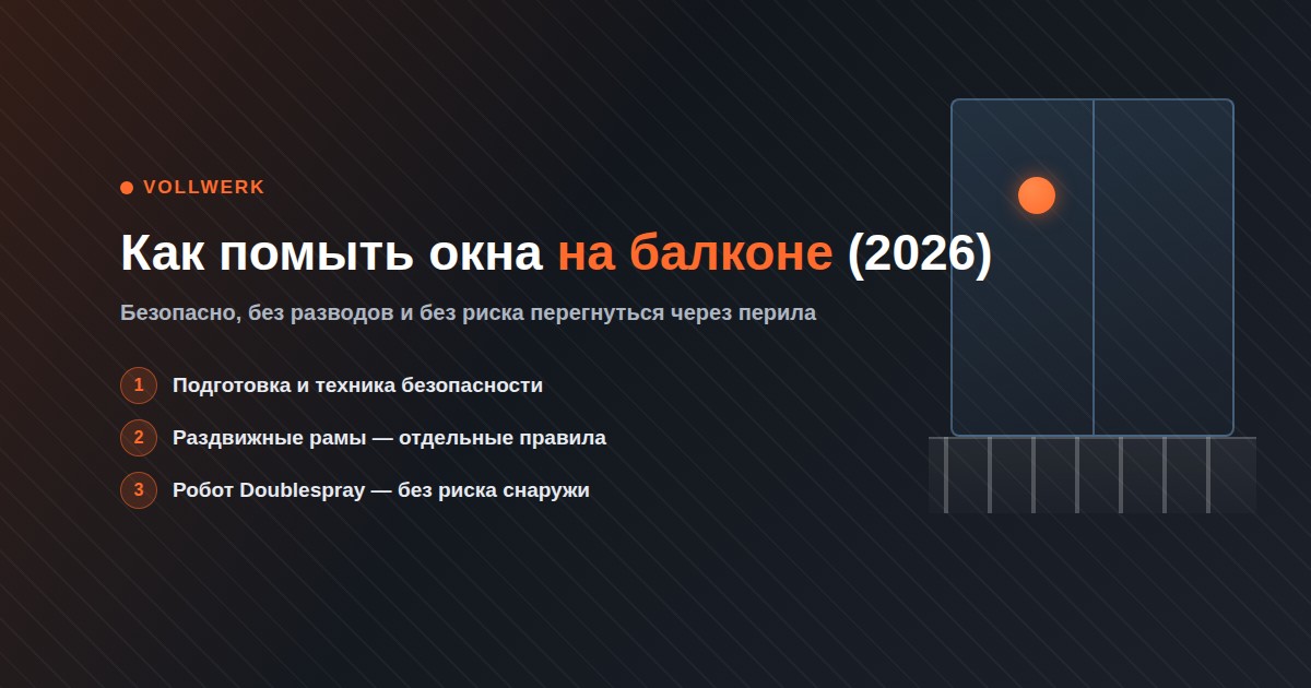 как помыть окна на балконе безопасно и без разводов 2026